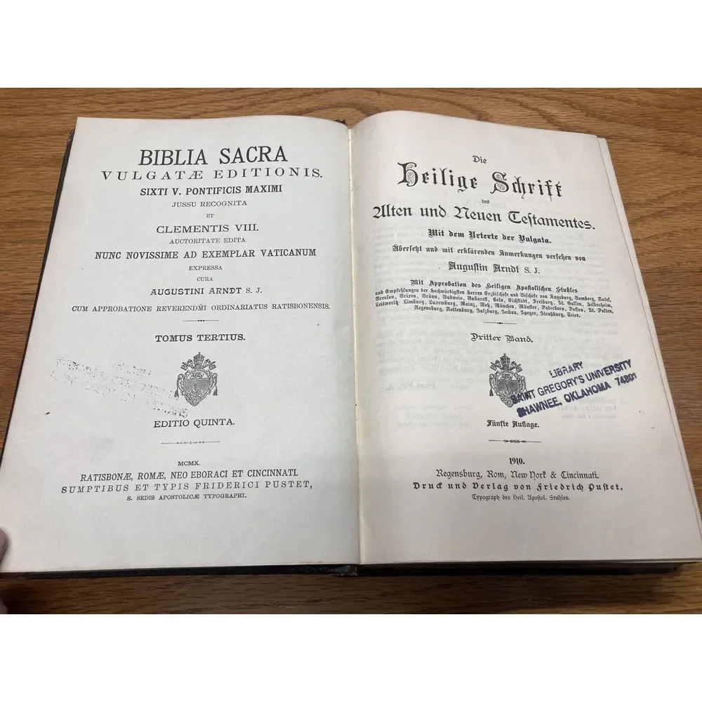 Biblia Sacra Vulgate Editionis Sixti V.‎ Clements VIII 1910
